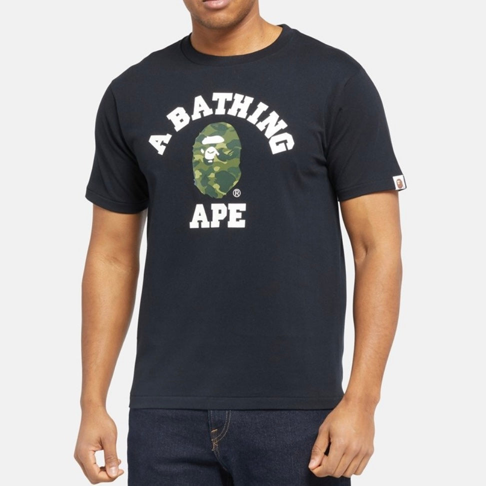 Bape Navy Green Tee - The Global Hype