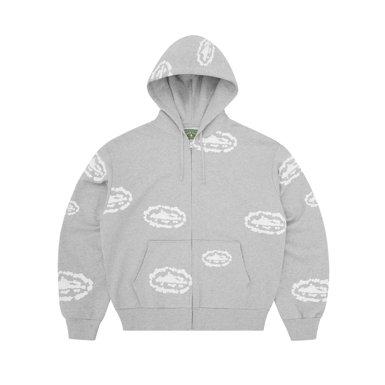 Island Wreath Zip Hoodie - Heather Grey | Streetwear