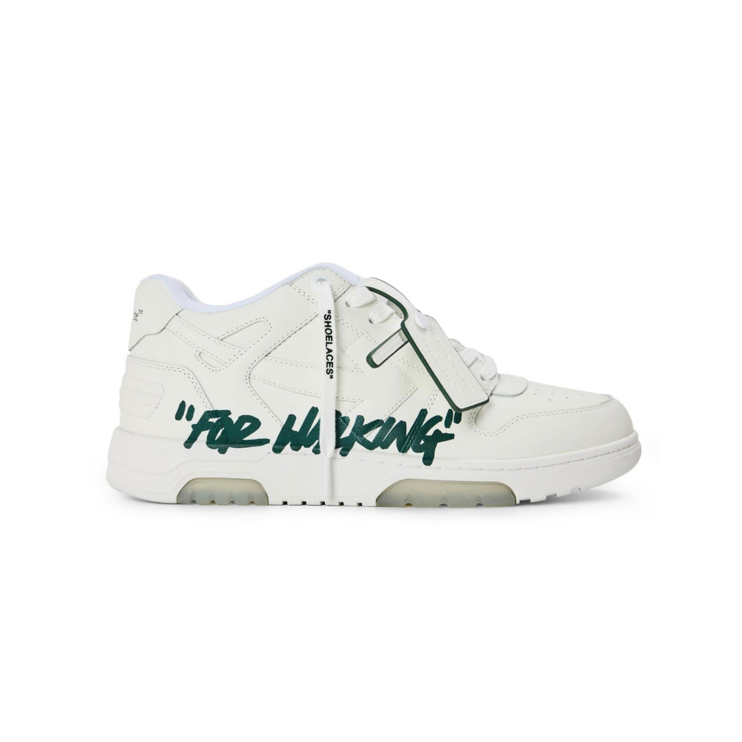 Off-White Out Of Office "For Walking" White Green - Sneakers | Global Hype